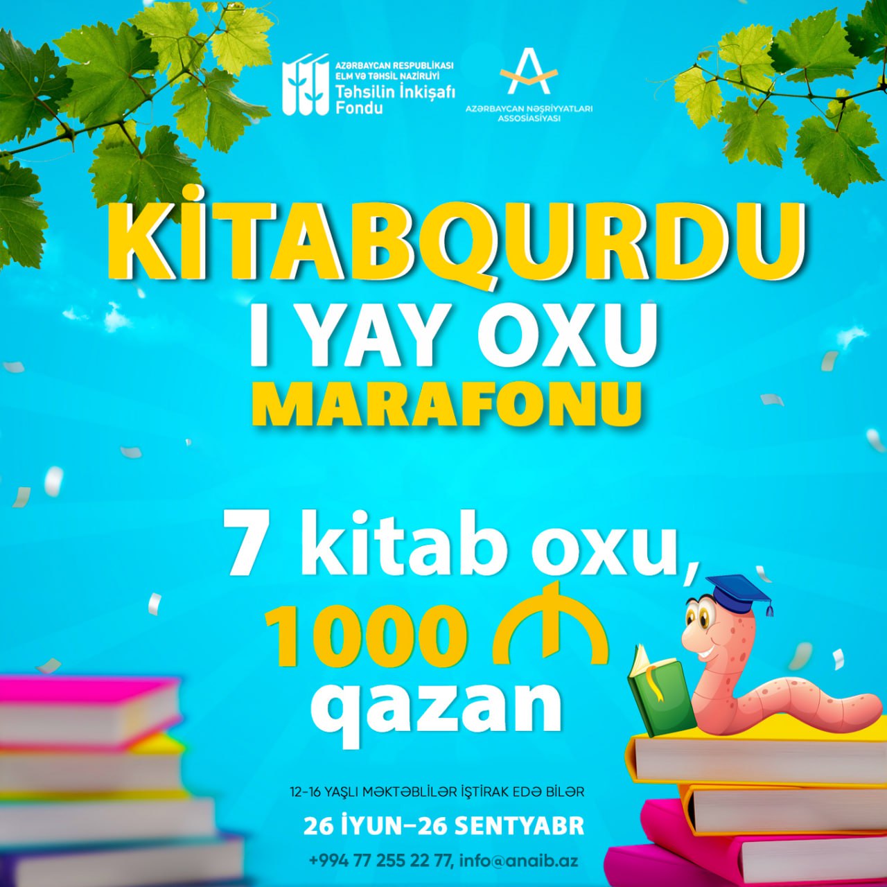 “KİTABQURDU” I YAY OXU MARAFONUNA START VERİLİB